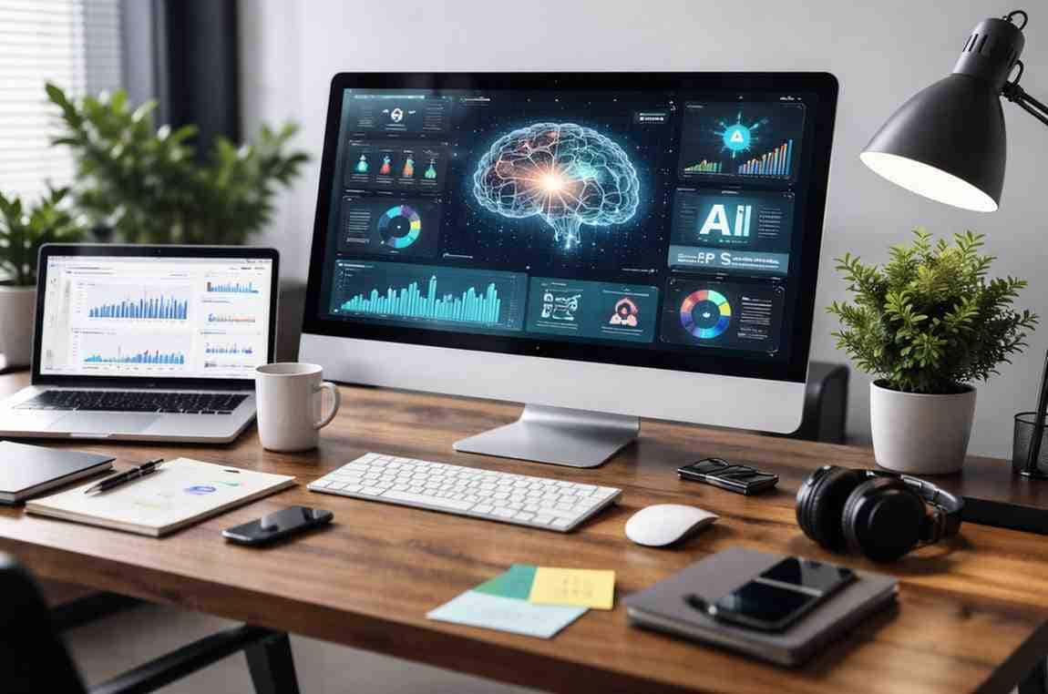 AI technology workspace